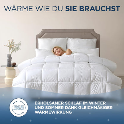 Samthus Feder- und Daunendecke 135x200 cm Ganzjahresdecke