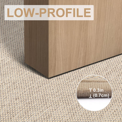 LEKEEPGO Fussmatte Innen 60 x 120 cm, Schmutzfangmatte, Khaki