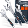PRESCH Rollgabelschlüssel Set 200/250/300 mm, verstellbar – drei Stahlschlüssel mit lasergravierter Skala
