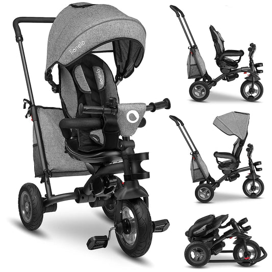Lionelo Tris 2in1 Dreirad Buggy faltbar – Sitz 180° drehbar
