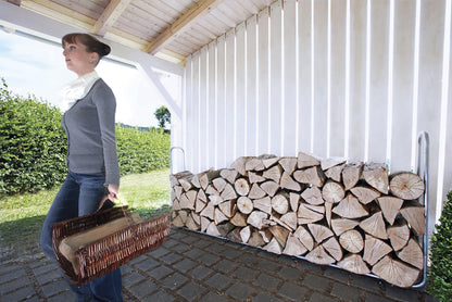 wolfcraft Stapelhilfe Brennholz 5122000 – Verstellbar Aussen