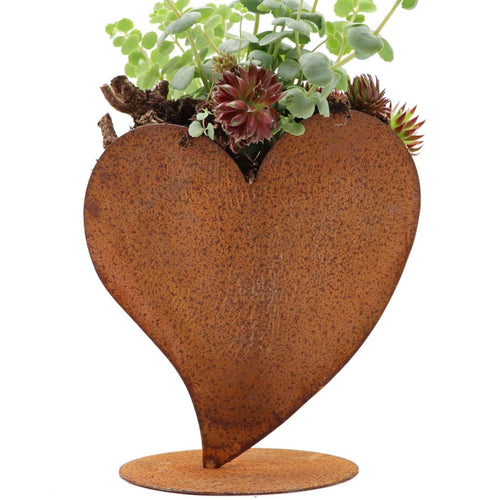 Rostikal Deko-Herz aus Cortenstahl – Edelrost Gartendeko, 32 cm