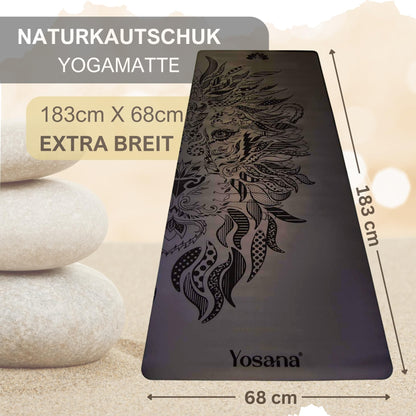 Yosana Naturkautschuk ULTRA GRIP Yogamatte 68cm 4mm