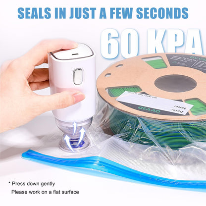 OVVNYXE OVV3D Filament Aufbewahrungs-Set, 30 Vakuumbeutel + Pumpe