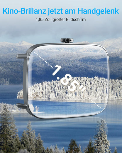Fitpolo IDW28 Smartwatch mit Telefonfunktion und 1,85-Zoll-HD-Display