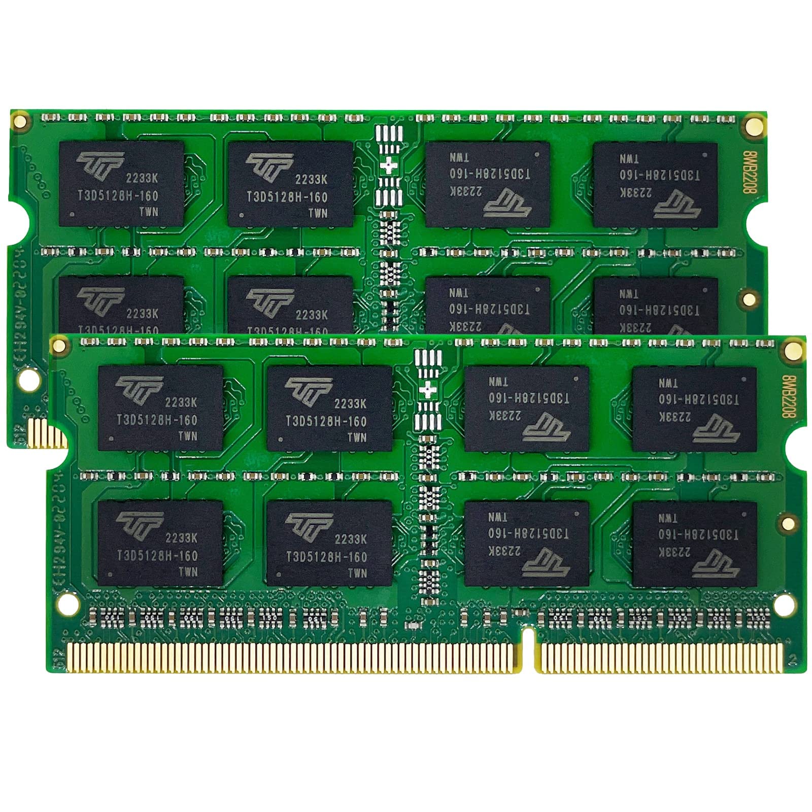 Timetec 16GB Kit (2x8GB) DDR3L/DDR3 1600 MHz SODIMM Arbeitsspeicher, zwei 204-polige Module