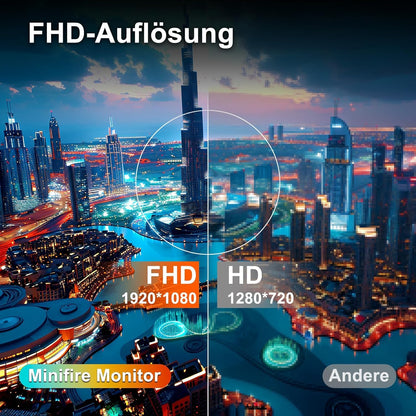 Minifire Curved Monitor 27 Zoll 100Hz PC Bildschirm - Schwarz