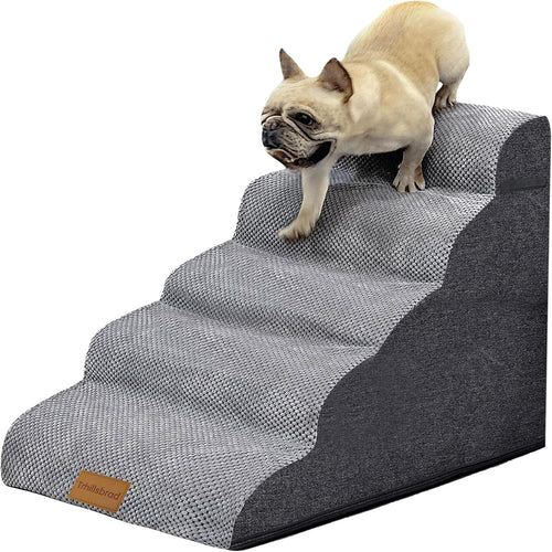 Trhillsbrad Hundetreppe Breit 5 Stufen 62cm – für kleine Hunde