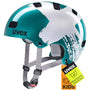 uvex kid 3 Velohelm für Kinder Teal-Silver 51-55 cm, Hartschalenhelm mit 10 Belüftungsöffnungen