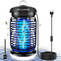 WUEAOA Insektenvernichter elektrisch, UV-Mückenlampe 4200V mit LED – ABS-Gehäuse und Schutzgitter