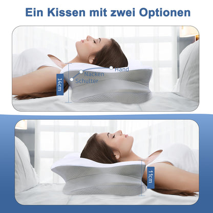 DONAMA Memory Foam Kissen Ergonomisches Nackenkissen - Universalschläfer
