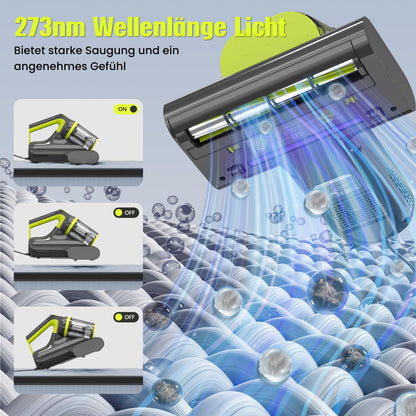 Premium Milbensauger UV-C Heissluft – Matratzen & Betten