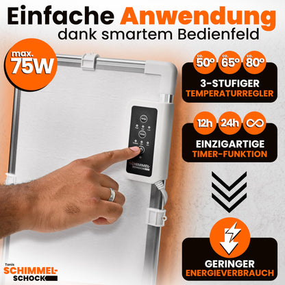 Tonis SCHIMMELSCHOCK Anti-Schimmelheizung mit Thermostat