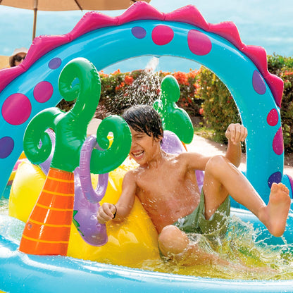 Intex 57135NP Dinoland Play Center, aufblasbarer Pool mit Rutsche