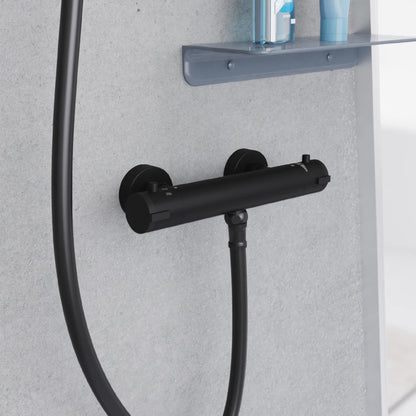 SCHÜTTE 52466 LONDON Brausethermostat Schwarz Matt