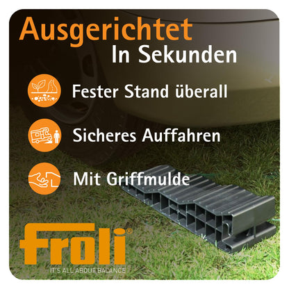 Froli Stufenkeil 2er Set – Auffahrkeile 45/75/105 mm für Wohnmobil