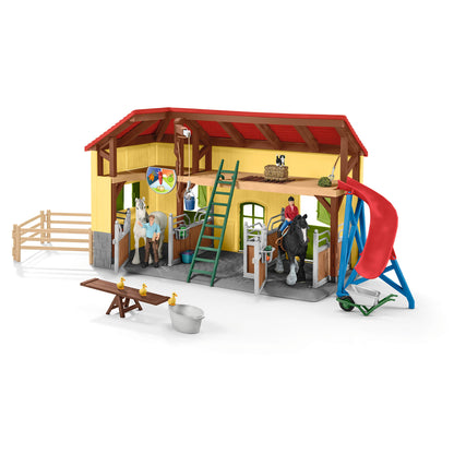 SCHLEICH Farm World Pferdestall 42485 – Spielset Bauernhof