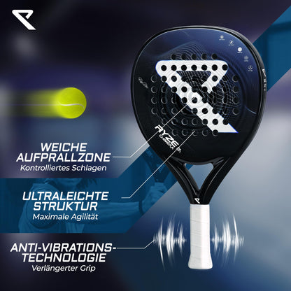 RYZE Chimera Padelschläger aus Carbon & Fiberglas, 360 g