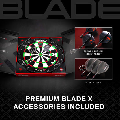 WINMAU Blade X Dartscheibe – Profi Steeldartboard für PDC-Turniere