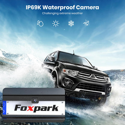 Foxpark 4,8" 1080P Funk Rückfahrkamera - Auto LKW Wohnmobil