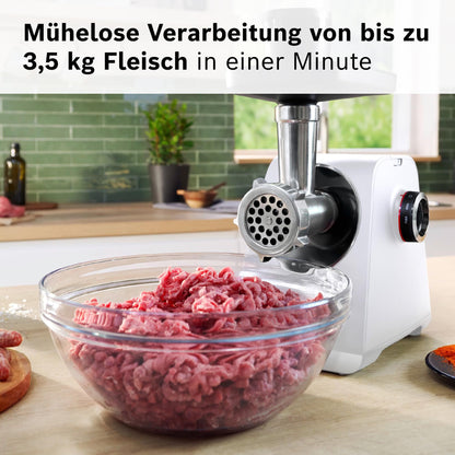 Bosch MultiPower Serie 6 Fleischwolf MFWS607W - Weiss