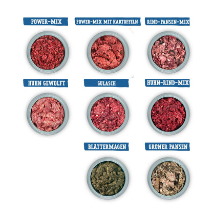 Frostfutter Perleberg Barf Highlight-Paket Hundefutter - 12kg Rind/Huhn