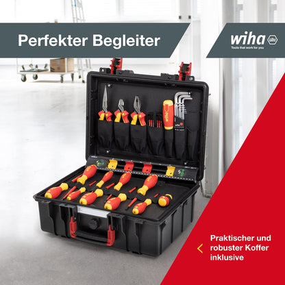 Wiha Lehrlingskoffer Elektroinstallation 38-tlg. VDE (45257)