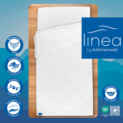 LINEA by böhmerwald nature Wildseide Duvet – 135x200 sommerleicht