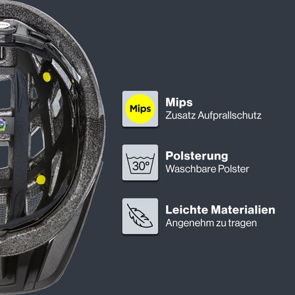 uvex i-vo cc MIPS Allround-Helm Dove matt 56-60 cm