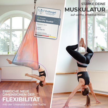 Yosana Hängematte Komplettset Nylon 5m x 2.6m - Bunte Wolken