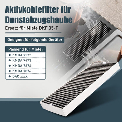 Miele Aktivkohlefilter DKF 35-P für Dunstabzugshaube – 2er-Set
