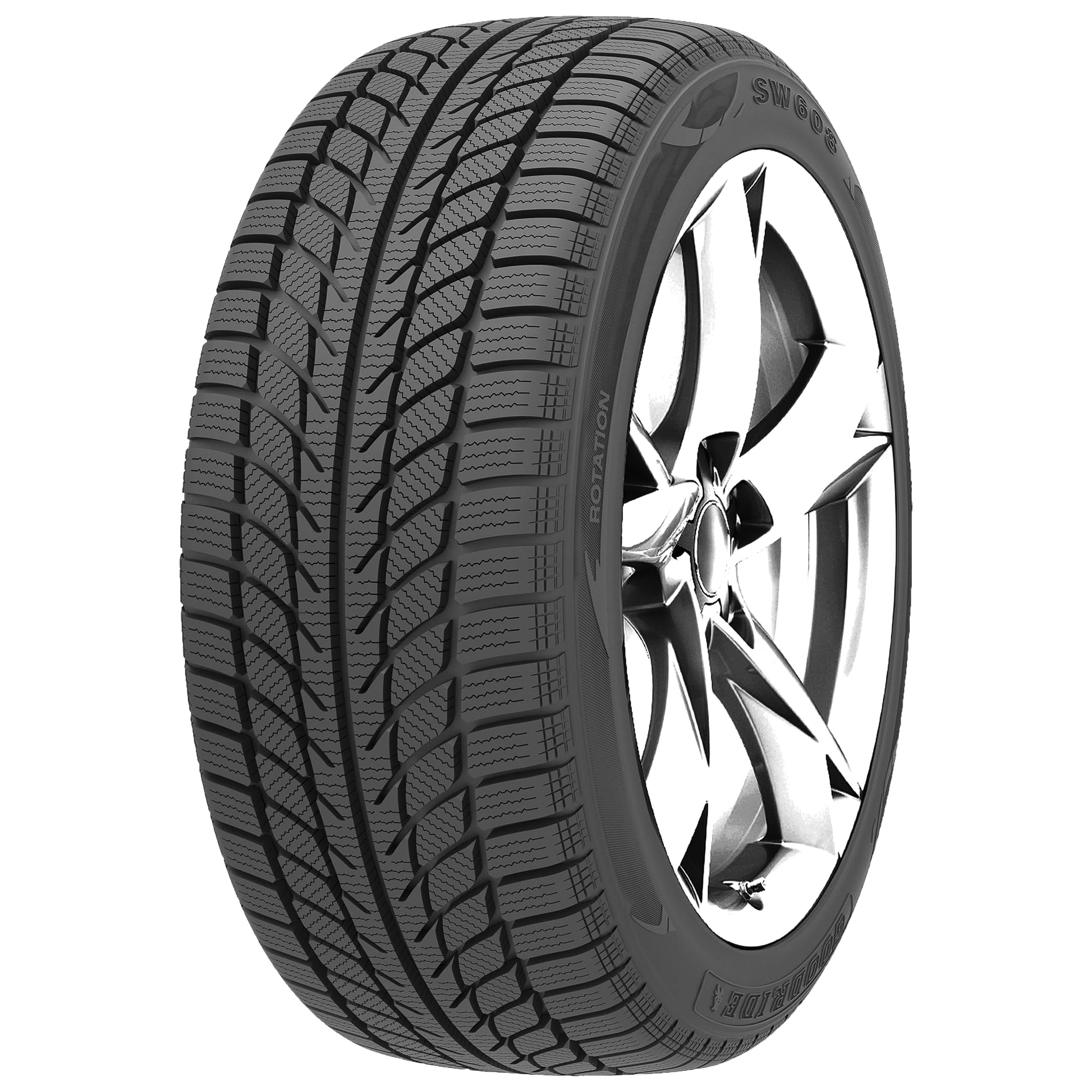 GOODRIDE SW608 SNOWMASTER Winterreifen - 215/65 R16 98H. Schwarzer Reifen mit Lamellenprofil für sicheren Grip auf Schnee und Eis.