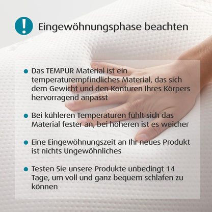 TEMPUR Symphony Schlafkissen Ergonomisches Nackenstützkissen - L