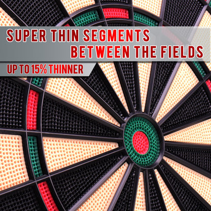 SwissDart Elektronische Dartscheibe E-Dartboard – Set 12 Pfeile