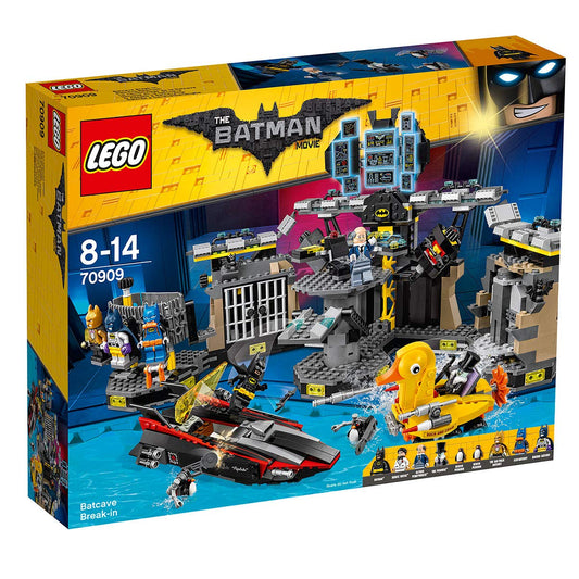 LEGO The Batman Movie 70909 – Batcave-Einbruch Bausatz: Modell der Batcave aus dunkelgrauen LEGO Steinen mit Minifiguren. Zum Nachspielen von Einbruchsszenen.