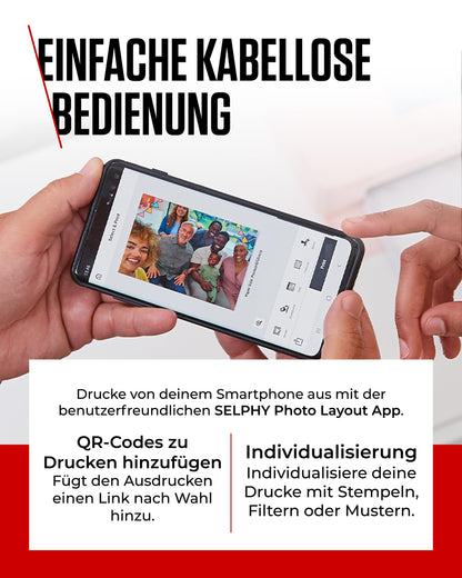 Canon SELPHY CP1500 Mobiler Fotodrucker Schwarz mit Papierset