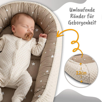 Totsy Baby Babynestchen Minky – Nestchen für Neugeborene, Khaki