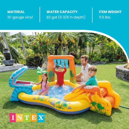Intex 57444NP Play Center Dinosaurier, aufblasbares Planschbecken