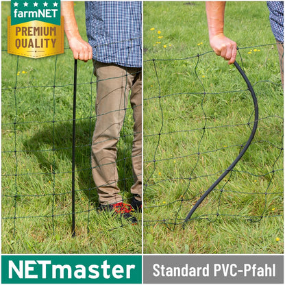 VOSS.farming farmNET+ Schafnetz 25m, 90cm, Elektrozaun-Netz grün