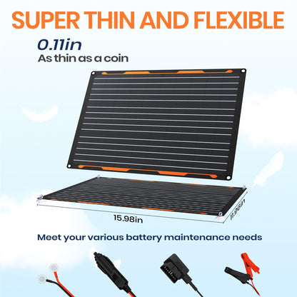 FlexSolar TC20 Solar Batterieladegerät 12V 20W Solarmodul IP67