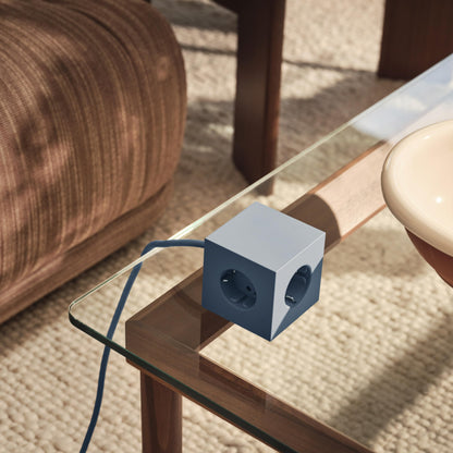 Avolt Square 1 Steckdosenwürfel USB-C Shark Blue 1.8m