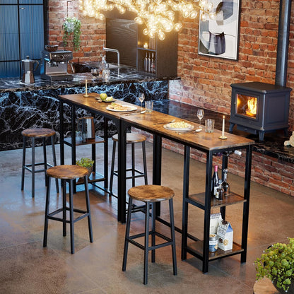 Bealife Bartisch mit Barhocker-Set 2 Pers. – Retro