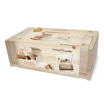 ZirbenFamilie Zirben-Brotkasten Frischhaltebox - 45x16x25cm