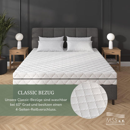 MSS e.K. Medic 7-Zonen Taschenfederkernmatratze 140x200 H3