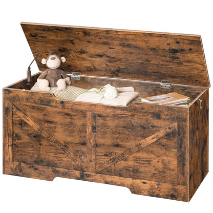 HOOBRO Sitzbank mit Stauraum Truhenbank EBF772CW01 Dunkelbraun