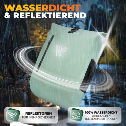 MIVELO 3in1 Wasserdichte Gepäckträgertasche - Mint 20L