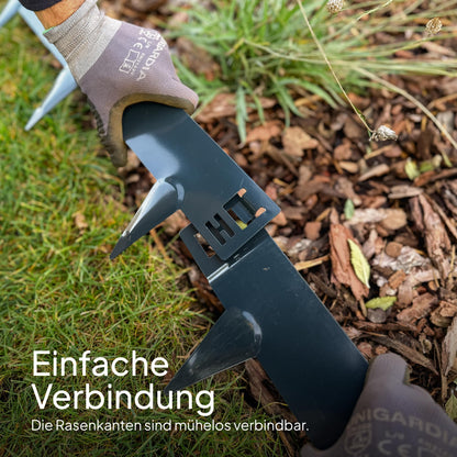 UNIGARDIA Rasenkante Cortenstahl 10 m - Beeteinfassung 150 mm hoch