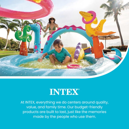 Intex Dinoland 57135EP Wasserspielcenter aufblasbar mit Rutsche