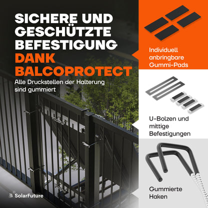 SolarFuture Balkonkraftwerk Halterung – Flexible Balkonmontage