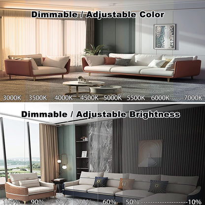 CasaLuce LED Deckenleuchte Φ80cm Dimmbar Farbwechsel - Weiss